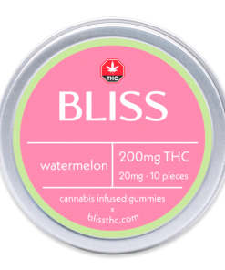 Bliss Edibles 200MG THC Gummies Watermelon