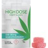 High Dose CBD Sour Strawberry Gummy 200mg CBD