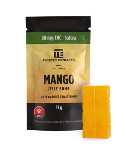 Twisted Extracts THC Sativa Mango Jelly Bomb
