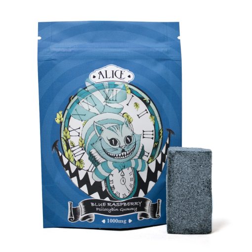 Alice Blue Raspberry Mushroom Gummy 1000mg