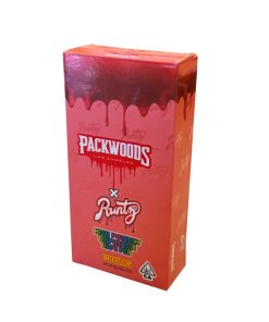 Packwoods red Runtz THC Disposable Vape Pen Super Glue Indica