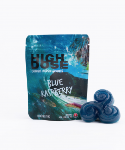 High Dose Blue Raspberry THC Gummies 1000mg
