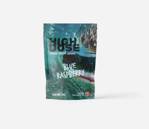 High Dose Blue Raspberry THC Gummies 1500mg