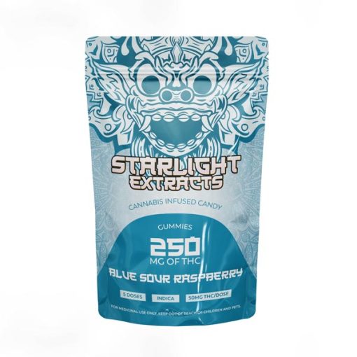 Blue Sour Raspberry starlight gummies-B
