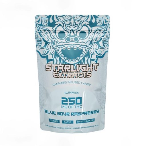 Blue Sour Raspberry starlight gummies sativa