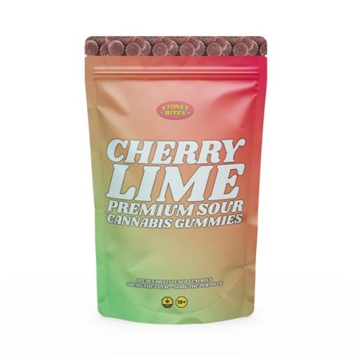 Stoney Bites Cannabis Gummies Cherry Lime