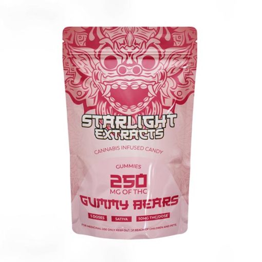 gummy bears Raspberry starlight gummies sativa