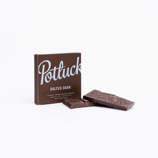 Potluck Salted Dark THC Chocolate 300mg