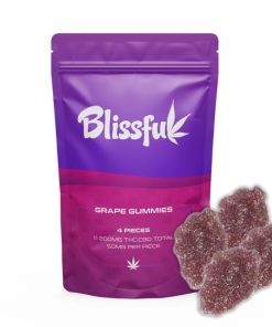 blissful edibes grape gummies