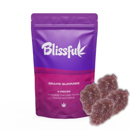 blissful edibes grape gummies