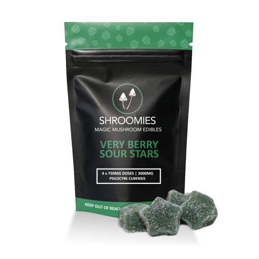 SHROOMIES VERY BERRY SOUR STARS 3000MG