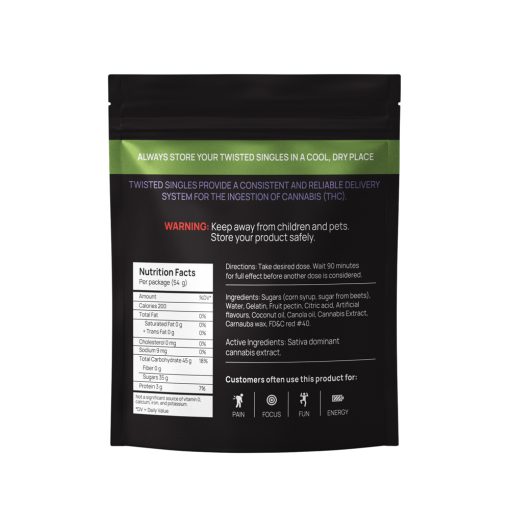 Twisted Extracts Cherry Blast High Dose Sativa (1200mg THC)