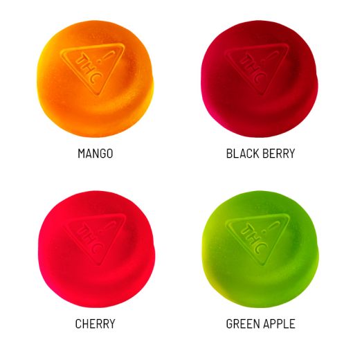 Twisted Extracts – Sativa Extra Strength Jelly Bites (500MG THC) – Fruit Punch Mix