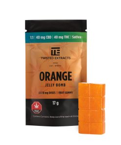 Twisted Extracts Orange Jelly Bomb THC/CBD