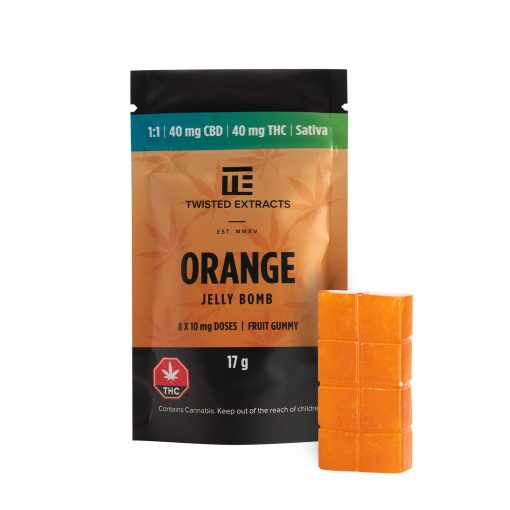 Twisted Extracts Orange Jelly Bomb THC/CBD