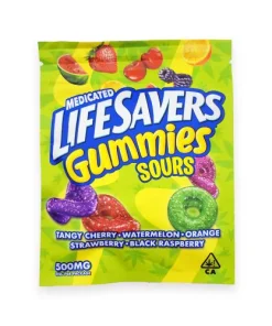 Medicated life-saversgummies sour -500mg