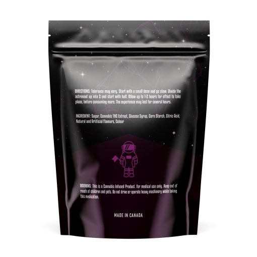 mega dosed thcblackberry starburst mock up back
