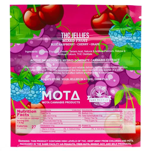 mota Mixed Fruit THC Jellies