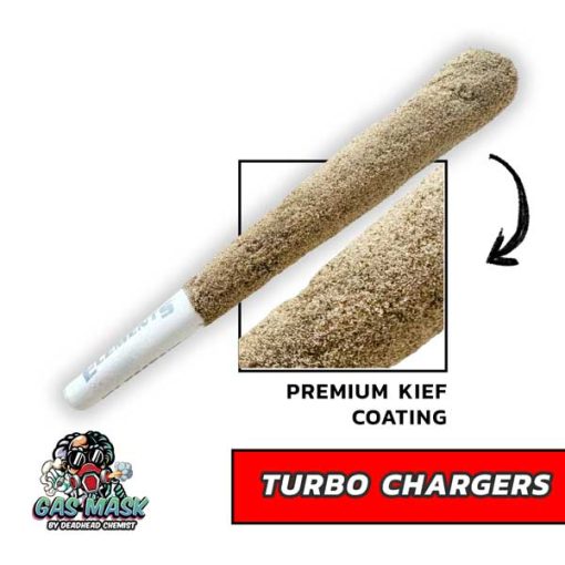 Gas Mask Turbo Chargers King Size Distillate & Kief Pre Roll