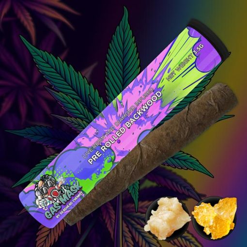gas mask infused pre rolled backwoods