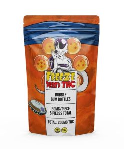 THC Freeze Dried Bubble Gum Bottles 250mg THC