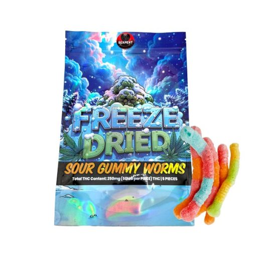 freeze dried sour gummy worms